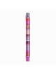 Cylinder Striped Mezuzah Case 12cm - Maroon | Mezuzahs | Judaica