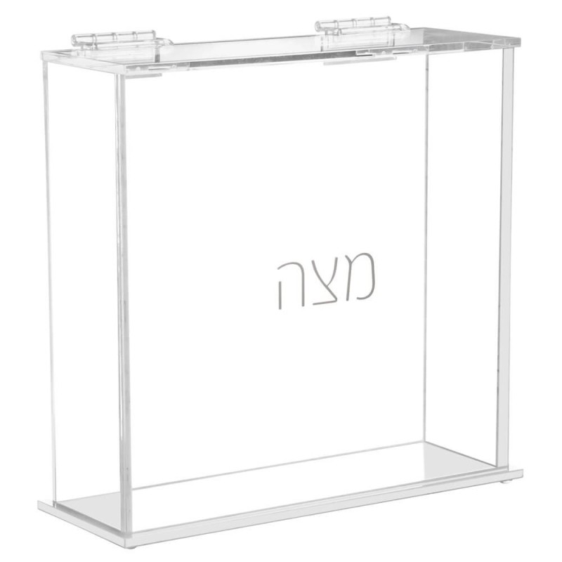 Clear Lucite Matzah Box for Square Matzos | Passover | Judaica