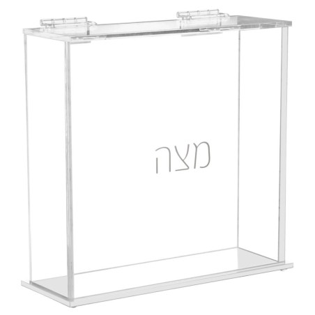 Boîte à Matzah en Lucite transparente pour Matzos carrés | Pâque | Judaïca