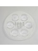 Plaque de Seder en plastique transparent avec paillettes | Pâque | Judaïca