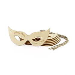 Étiquettes cadeaux de masque en bois | Cadeaux | Judaïca