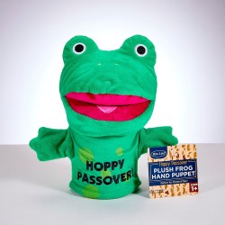 Marionnette à main grenouille de Pâque en peluche | Pâque | Judaïca