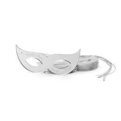 Lucite Mask Gift Tags - Silver | Gifts | Judaica
