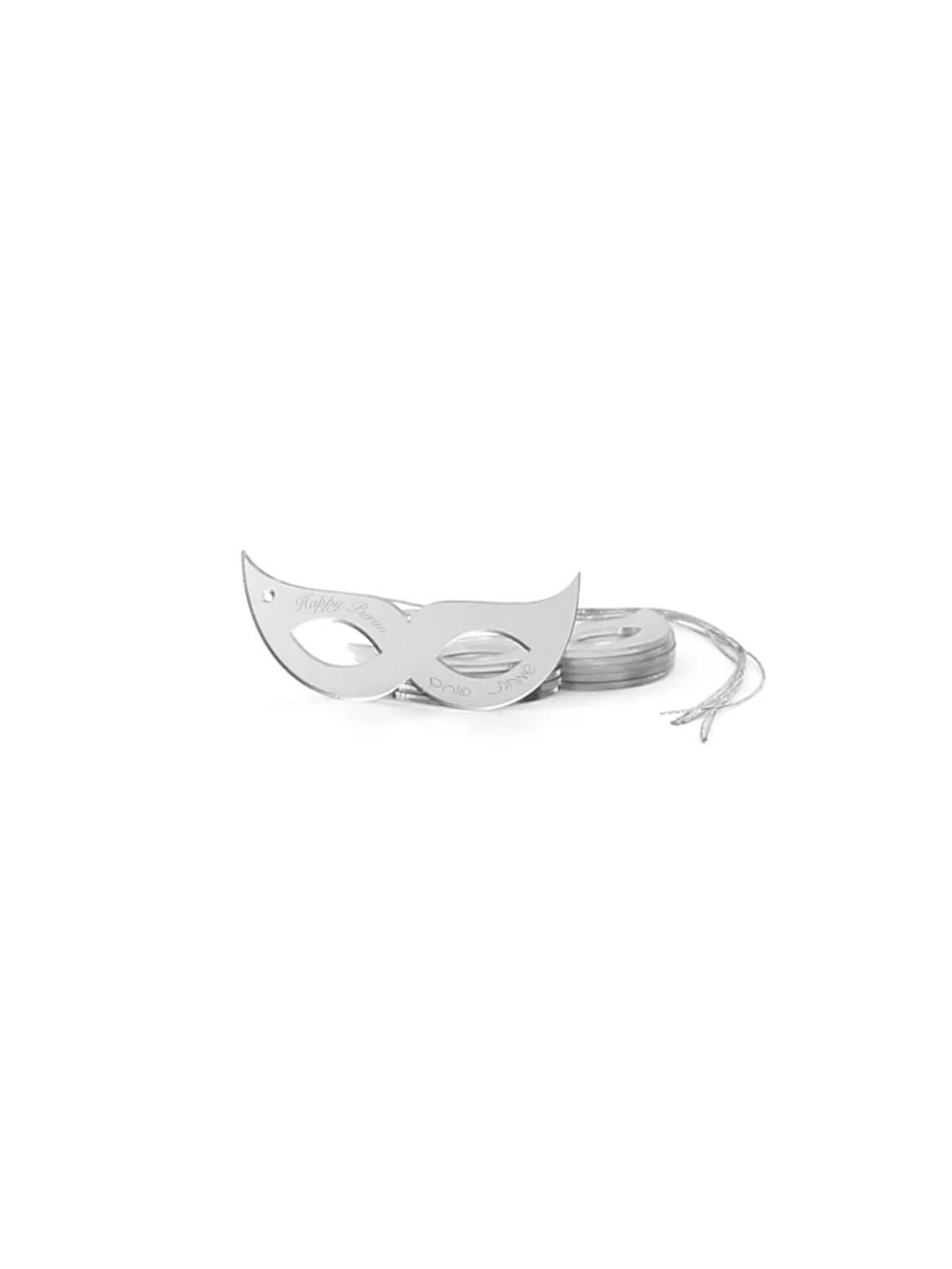Étiquettes cadeaux masque Lucite - Argent | Cadeaux | Judaïca