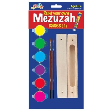 Peignez vos propres étuis Mezuzah - Ensemble de 2 | Mezouzahs | Judaïca