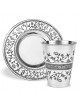 Pomegranate Stainless Steel Kiddush Cup Set | Kiddush Cups | Judaica