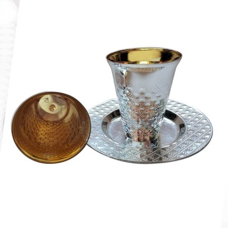סט כוסות ומגשים מיני מפלסטיק 3.3oz - מארז | כוסות קידוש | Ju