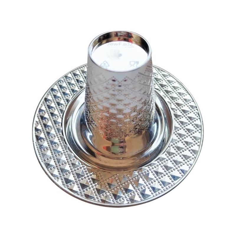 סט כוסות ומגשים מיני מפלסטיק 3.3oz - מארז | כוסות קידוש | Ju