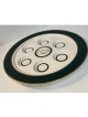 Assiette Seder en porcelaine avec bordure de couleur verte | Pâque | Judaïca
