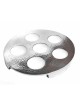 Stainless Steel Seder Plate - Silver-White Hammere | Passover | Judaic