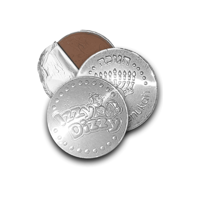 Pièces de chocolat Chanukah Gelt sans noix Pareve - Bo | Hanoukka | judaïque