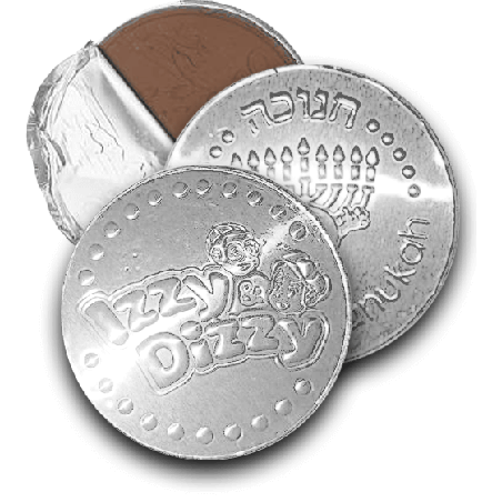 פרווה מטבעות שוקולד ג'לט חנוכה ללא אגוזים - בו | חנוכה | יהדות