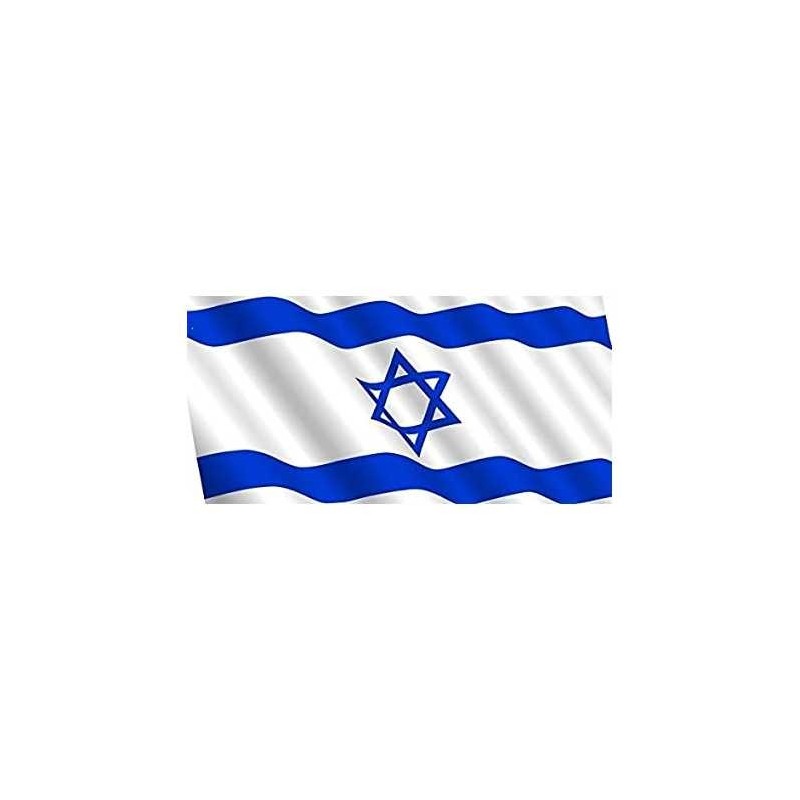 Drapeau israélien en tissu 110x150cm 42"x54" | Souccot | Judaïca