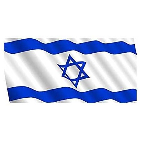 Drapeau israélien en tissu 110x150cm 42"x54" | Souccot | Judaïca
