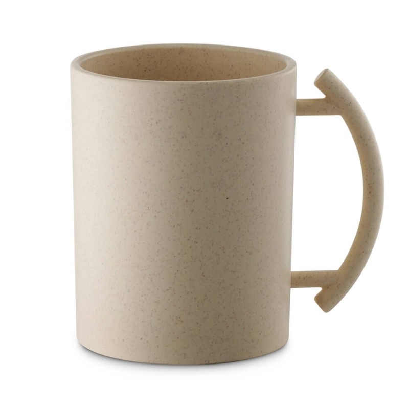Tasse de lavage en acrylique Tasse de lavage beige Poignées beiges | Lavage des tasses | Juda