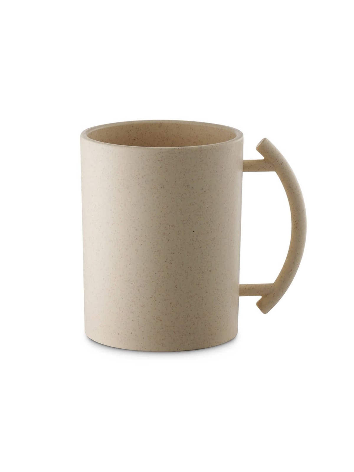 Tasse de lavage en acrylique Tasse de lavage beige Poignées beiges | Lavage des tasses | Juda