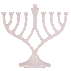 Classic Candle Menorah 7" | Hanukkah | Judaica