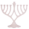 Classic Candle Menorah 7" | Hanukkah | Judaica