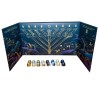 DeLamie Chocolate Menorah Advent Calendar (16 pcs) | Hanukkah | Judaic