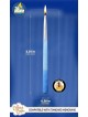 3-Tone Blue & Silver Tip Chanukah Candles | Hanukkah | Judaica