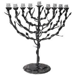 Limited Edition 9 Branch Sderot Menorah made from  | Hanukkah | Judaic