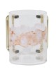 Acrylic Washing Cup Gold Handles Peach Marble | Washing Cups | Judaica