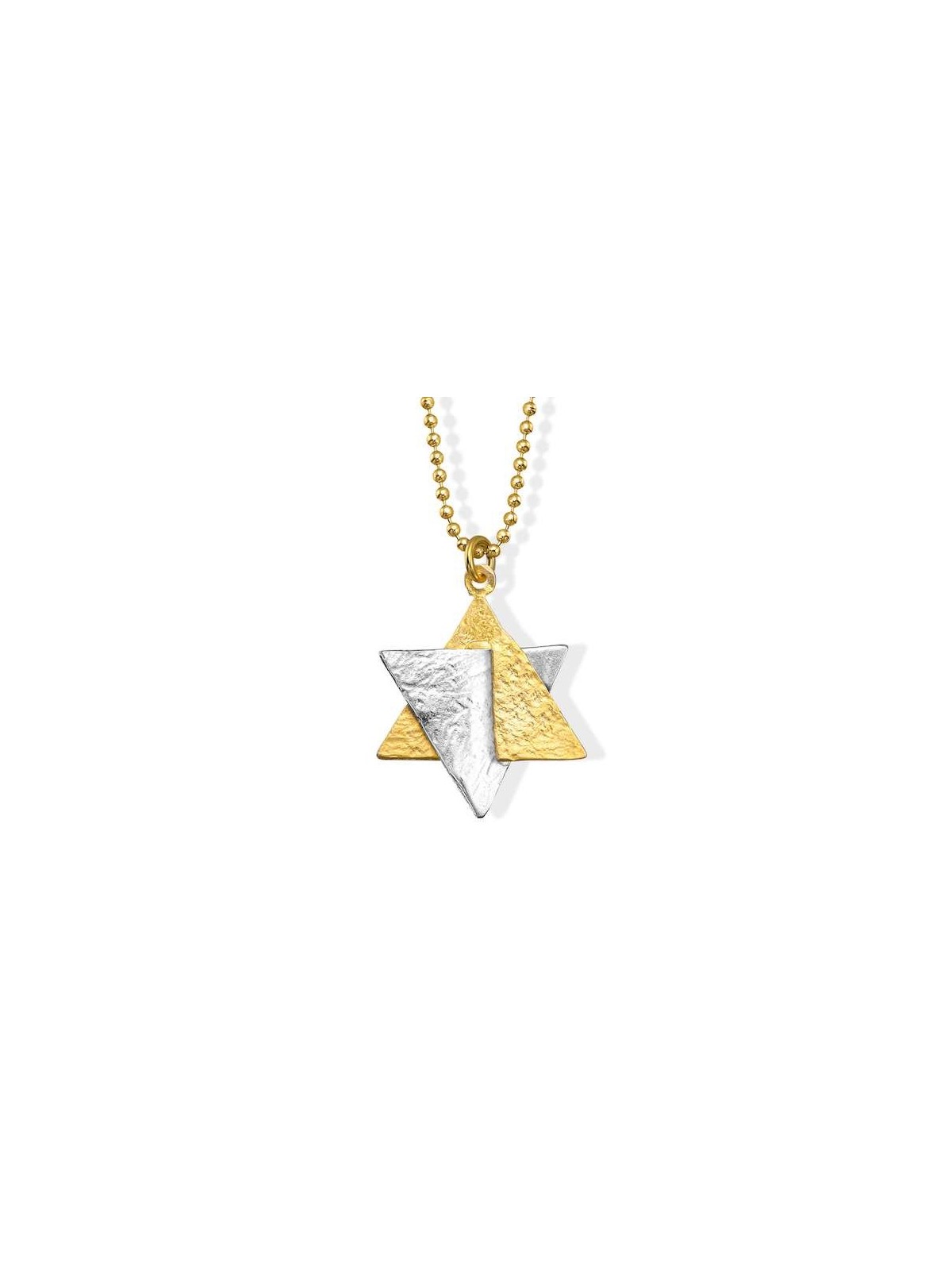 Golden Star 'Explosion' Necklace made from Rockets | Jewelry | Judaica