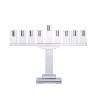 Crystal Menorah Symmetrical - Clear | Hanukkah | Judaica