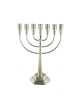 Seven Branch Menorah with Jerusalem Images Silve... | 7 Branch Menorah