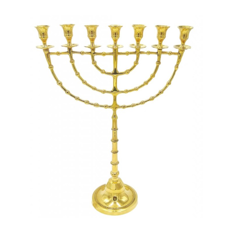 Extra Large Seven Branch Menorah Beaded Decorati... | 7 Branch Menorah