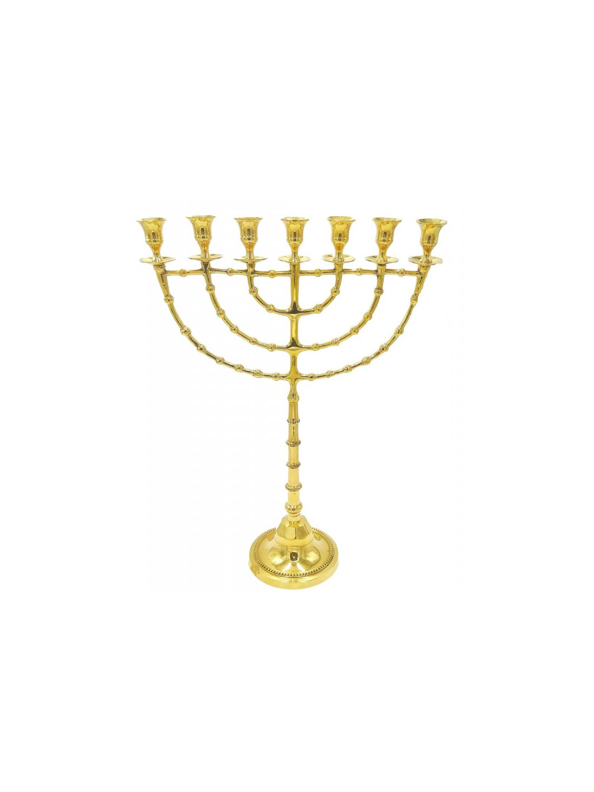 Extra Large Seven Branch Menorah Beaded Decorati... | 7 Branch Menorah