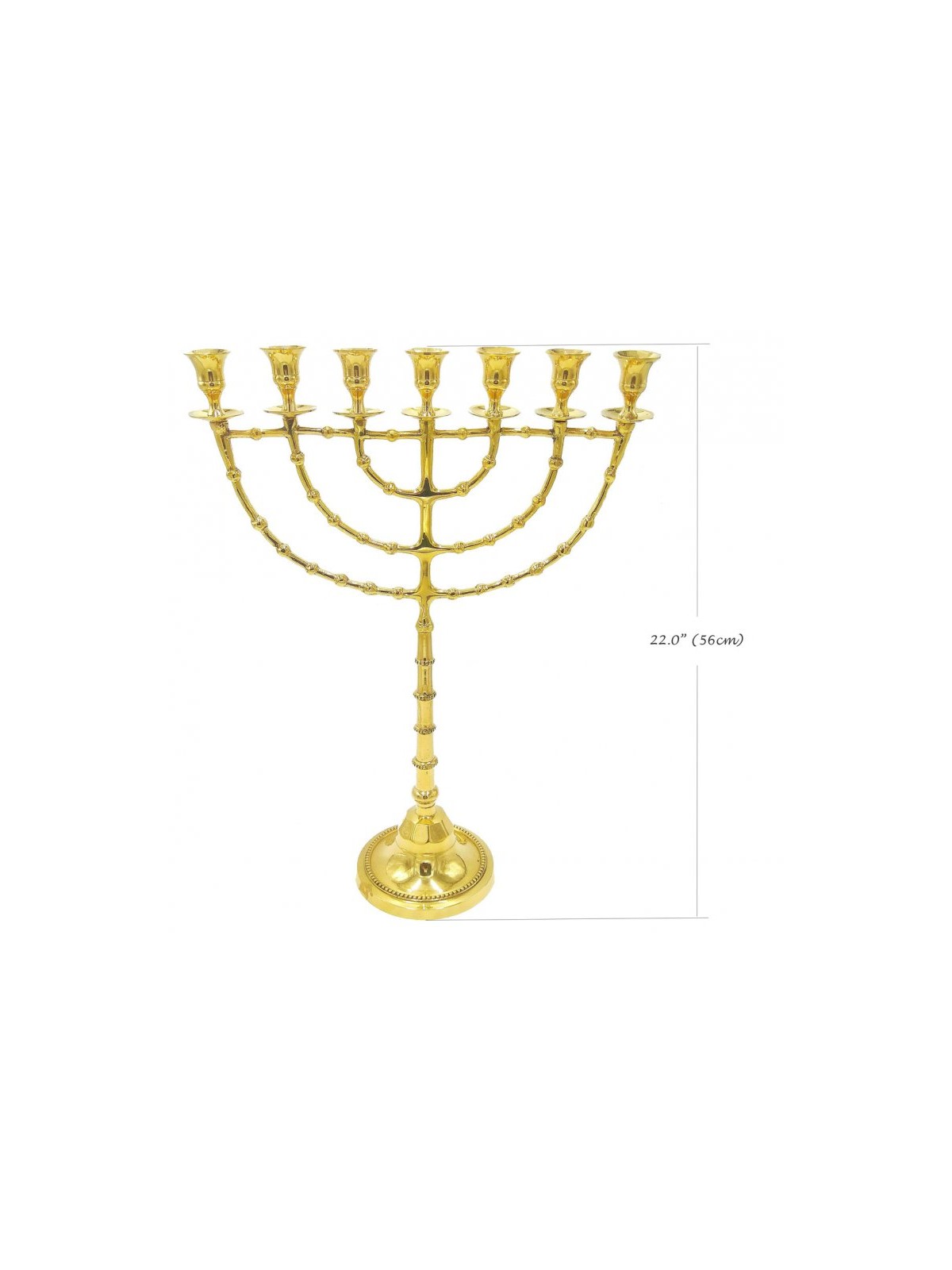 Extra Large Seven Branch Menorah Beaded Decorati... | 7 Branch Menorah