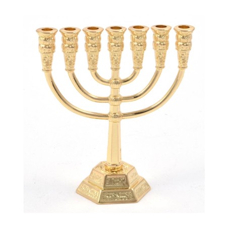 Menorah miniature à 7 branches pour la décoration... | Mini Menorah Décorative