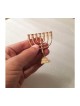 חנוכייה מיניאטורית 7 סניפים לקישוט... | מיני חנוכייה דקורטיבית