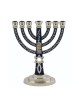 Menorah à 7 branches avec plastron étoile de David... | Menorah à 7 branches