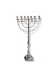 Giant Sized 7 Branch menorah Slender Stem with C... | 7 Branch Menorah