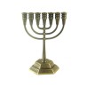 Seven Branch Menorah with Jerusalem Images Coppe... | 7 Branch Menorah