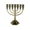 Seven Branch Menorah with Jerusalem Images Coppe... | 7 Branch Menorah