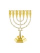 Two Tone Silver and Gold 7 Branch Menorah Star o... | 7 Branch Menorah