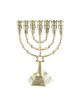 7 Branch Menorah with Star of David and Jerusale... | 7 Branch Menorah