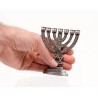 Small Seven Branch Menorah with Star of David Br... | 7 Branch Menorah