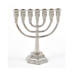 Menorah miniature à 7 branches pour la décoration... | Mini Menorah Décorative