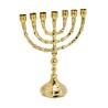 Seven Branch Menorah with Decorative Branches Gl... | 7 Branch Menorah