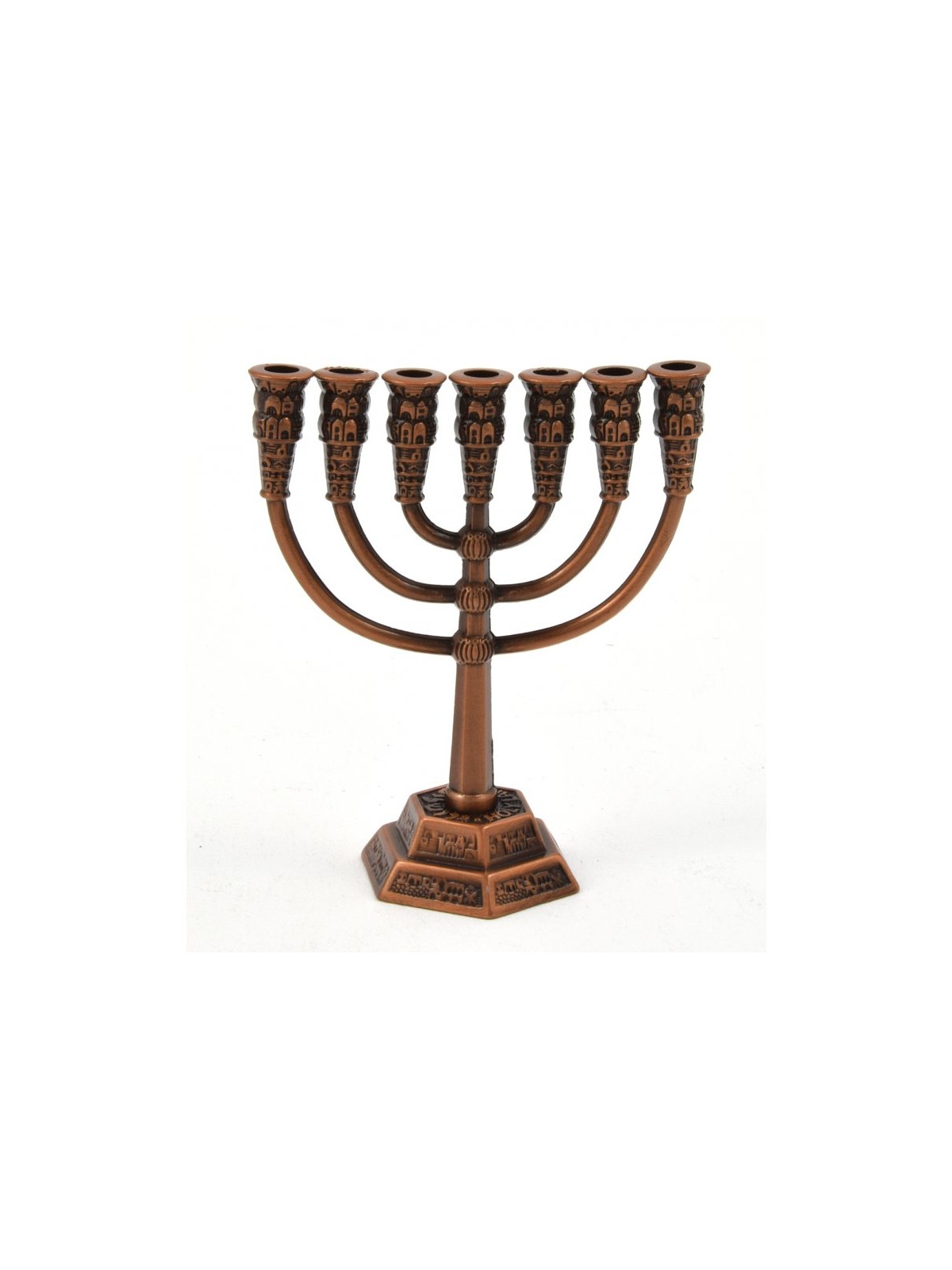 Menorah miniature à 7 branches pour la décoration... | Mini Menorah Décorative