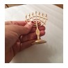 Decorative Mini 7 Branch Menorah with Fis... | Mini Decorative Menorah
