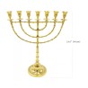 Extra Large Seven Branch Menorah on Stem Gleamin... | 7 Branch Menorah