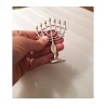 Decorative Mini 7 Branch Menorah with Fis... | Mini Decorative Menorah