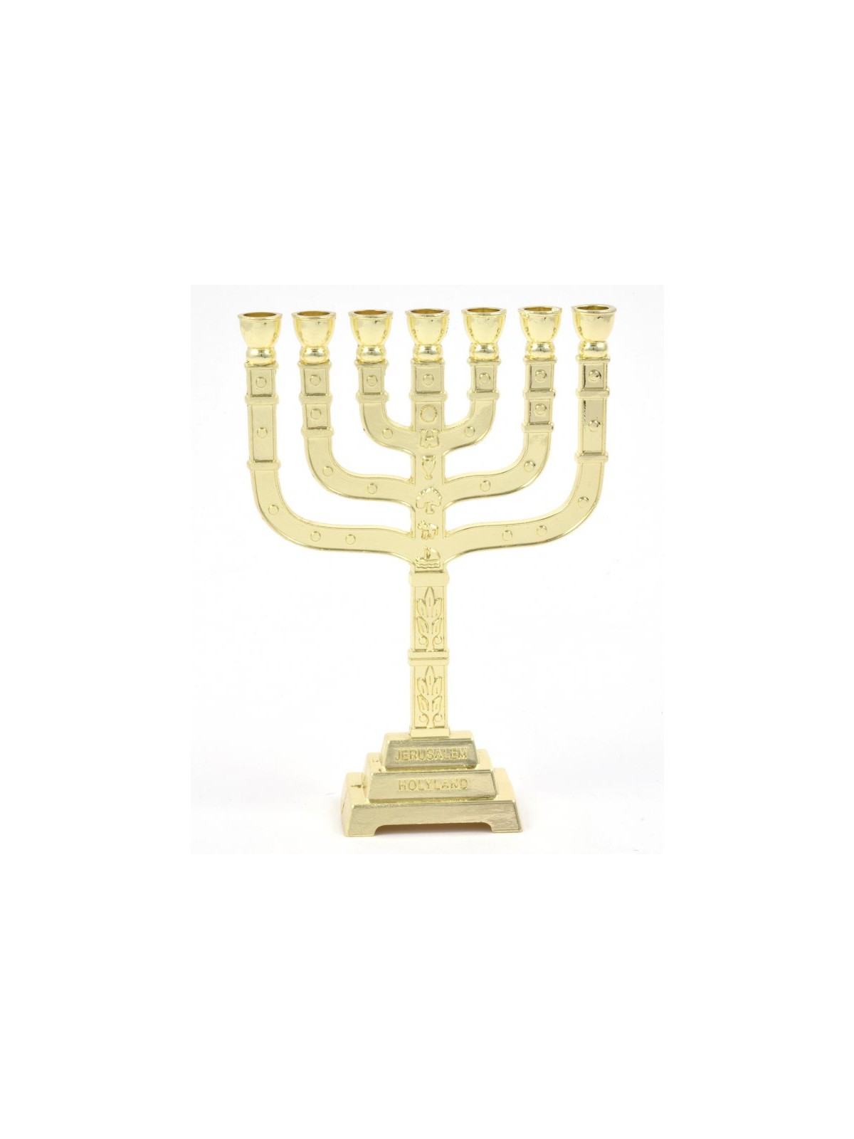 Decorative Seven Branch Mini Menorah with... | Mini Decorative Menorah