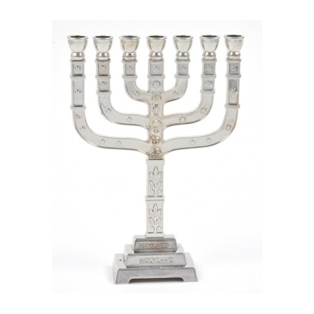 Decorative Seven Branch Mini Menorah with... | Mini Decorative Menorah