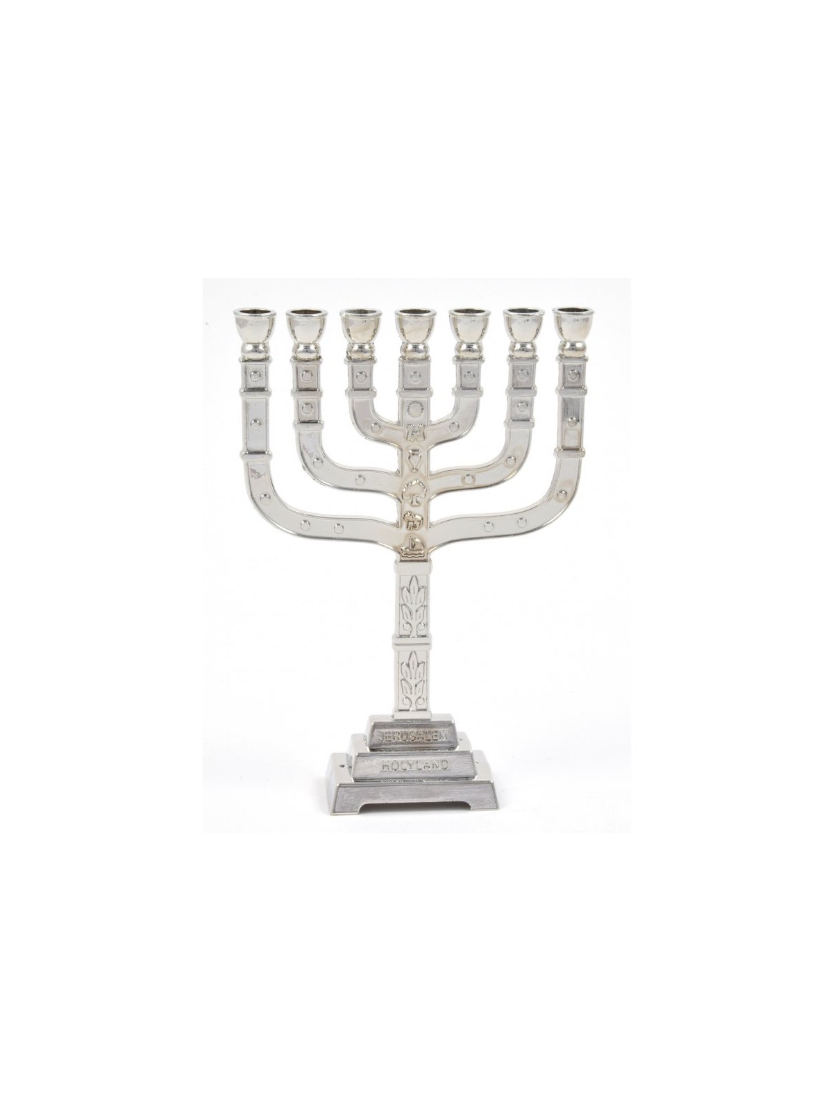 Decorative Seven Branch Mini Menorah with... | Mini Decorative Menorah